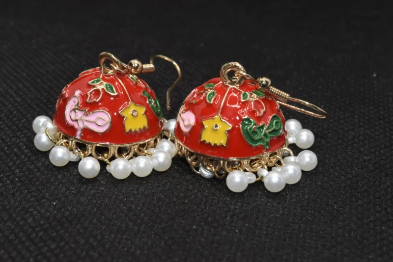 Small Jhumka Earrings Pakistan (5)