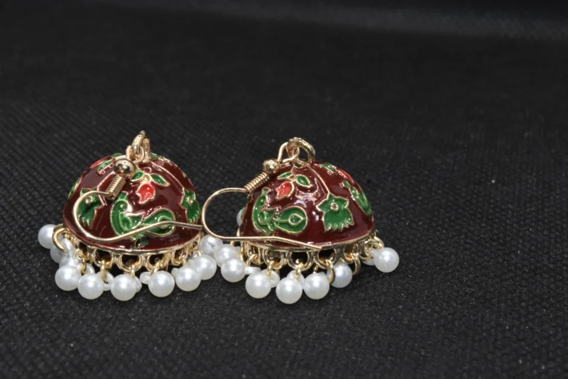 Small Jhumka Earrings Pakistan (5)