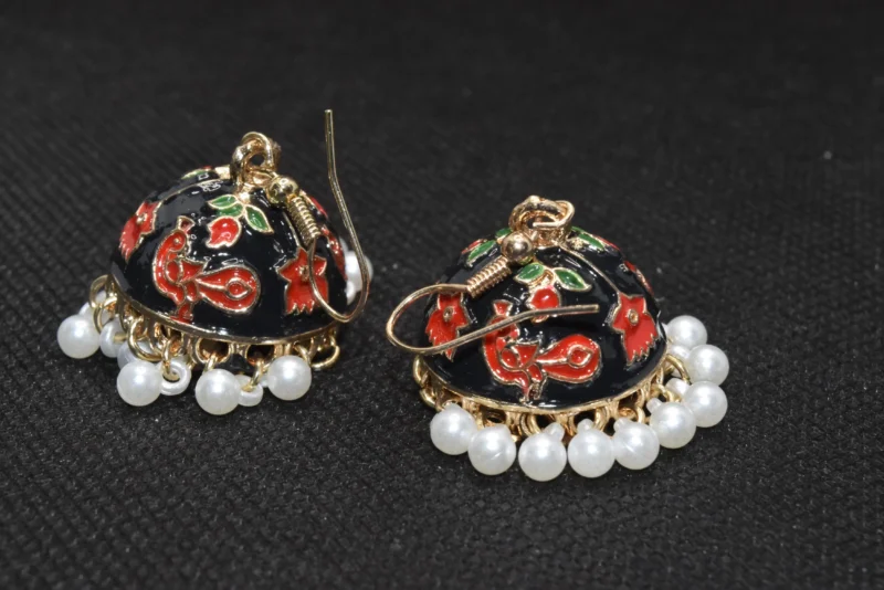 Small Jhumka Earrings Pakistan (5)