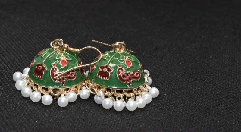 Small Jhumka Earrings Pakistan (5)