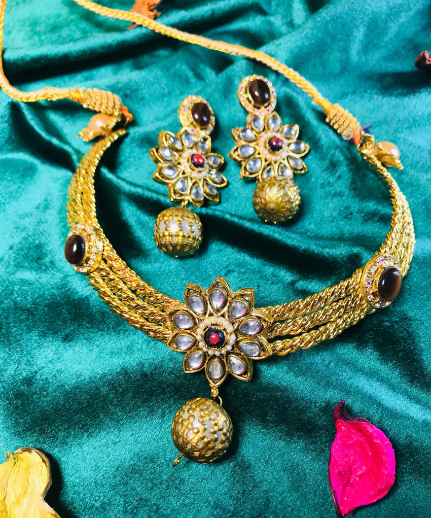 Polki Kundan Choker Set, Radiance