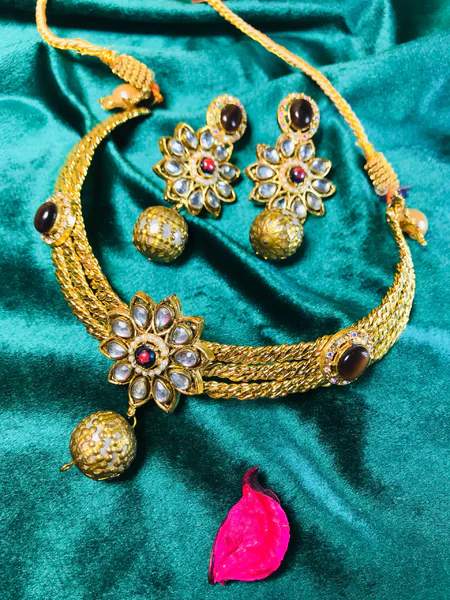 Polki Kundan Choker Set, Radiance
