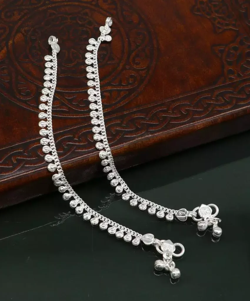 Silver anklet
