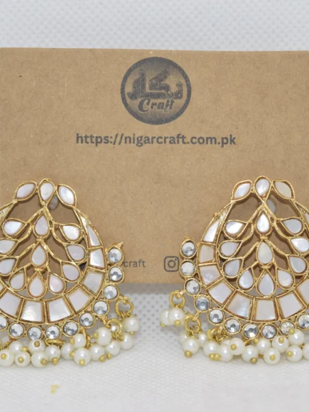 Aesthetic Kundan Earrings