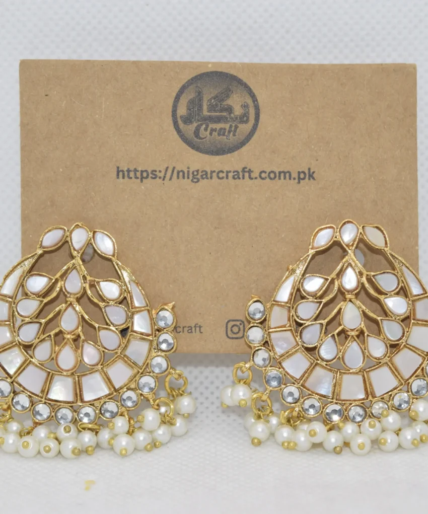 Aesthetic Kundan Earrings