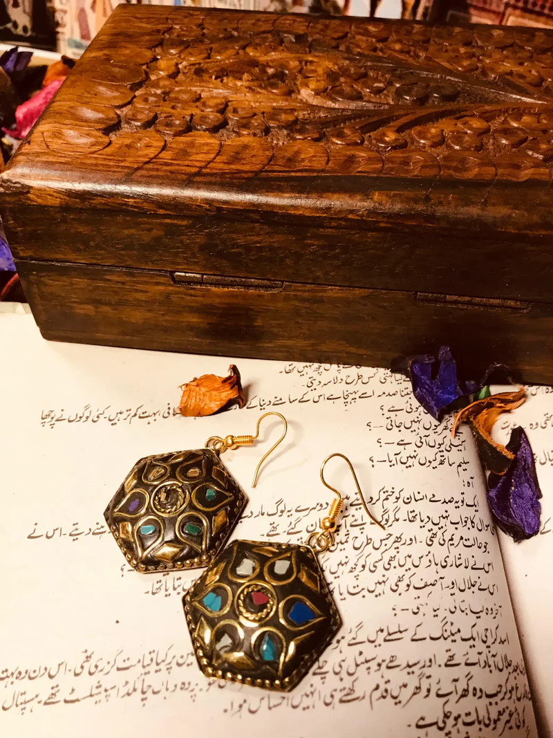 Appealing Silver Afghani Earrings