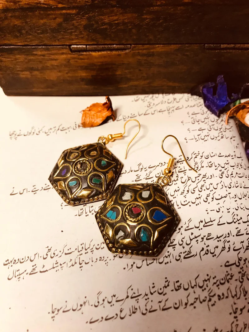 Appealing Silver Afghani Earrings