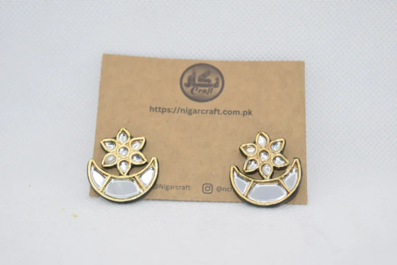Kundan Chand Earrings
