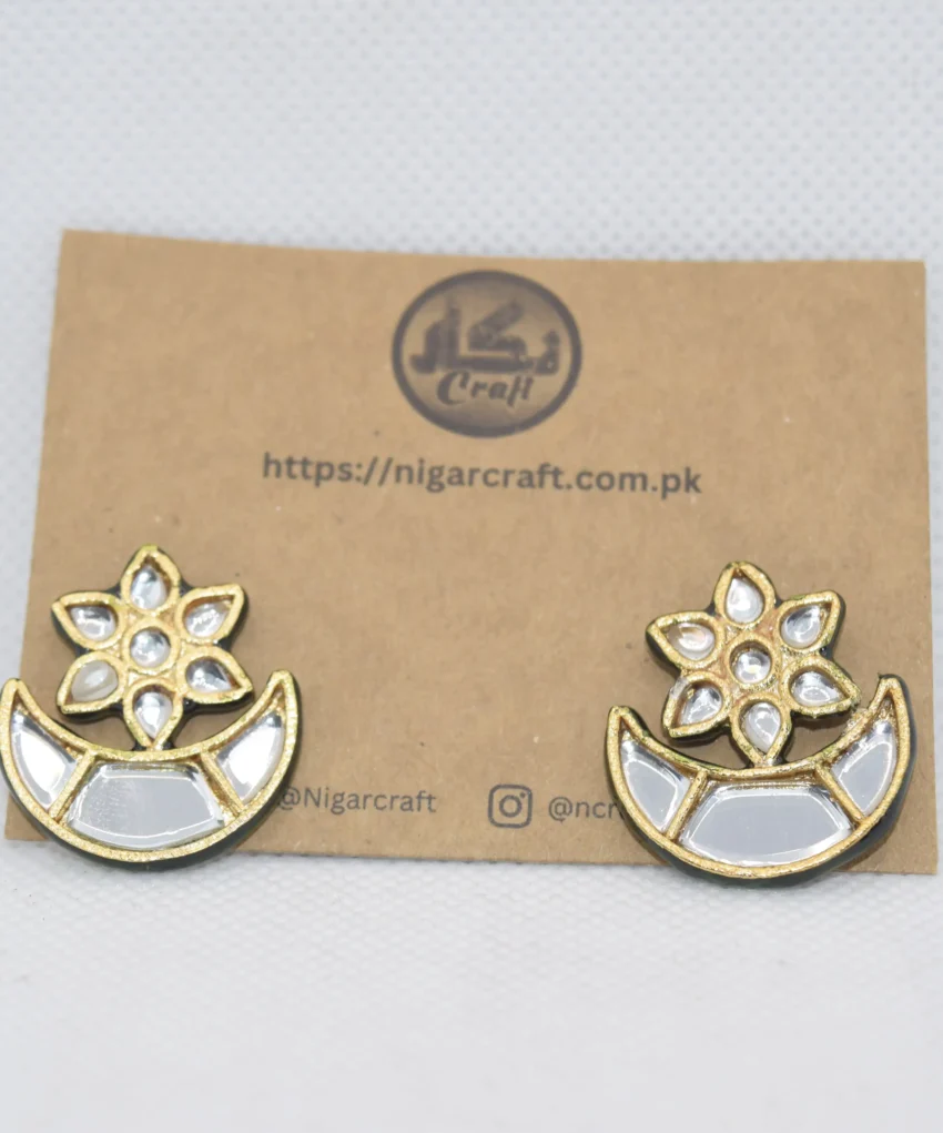 Kundan Chand Earrings