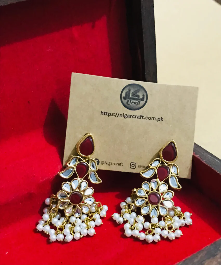 Handmade Kundan Earrings