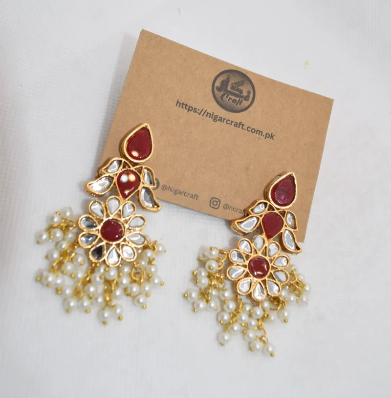 Handmade Kundan Earrings