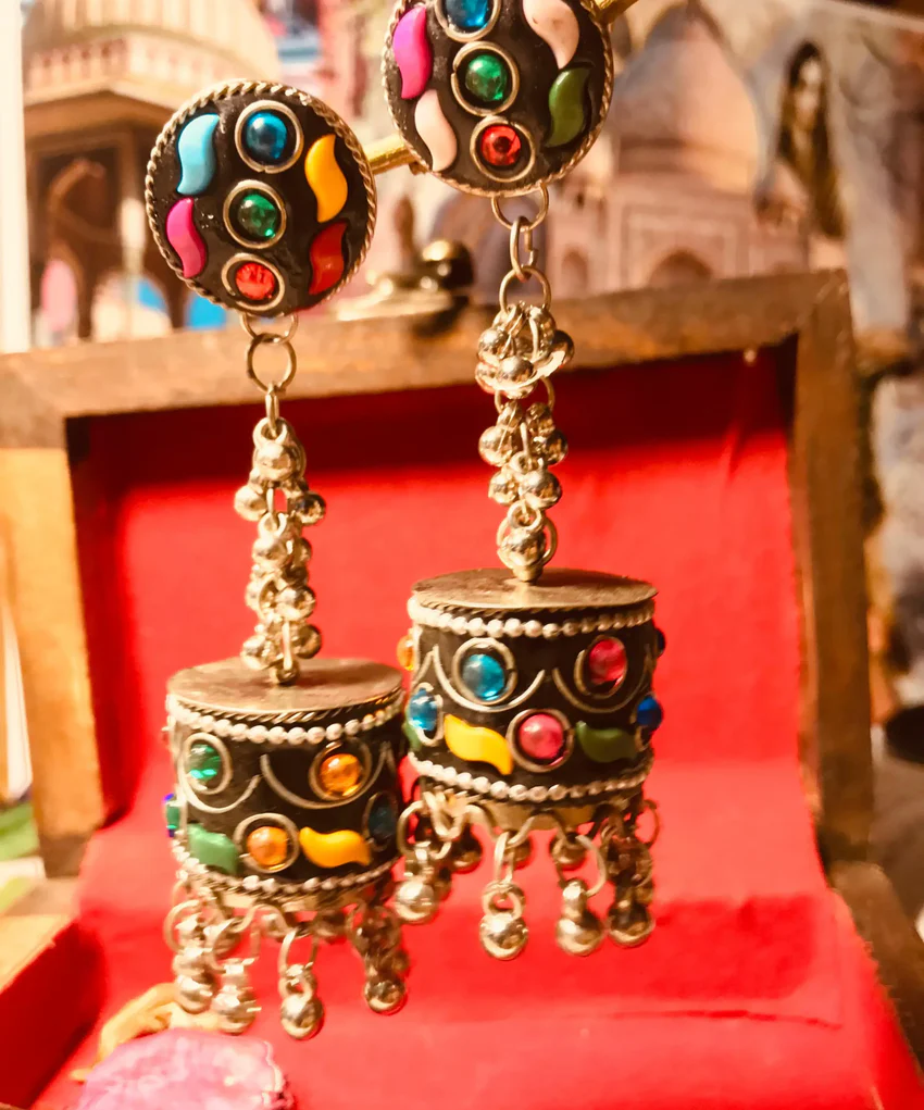 New Color of Love Red Afghani Earrings