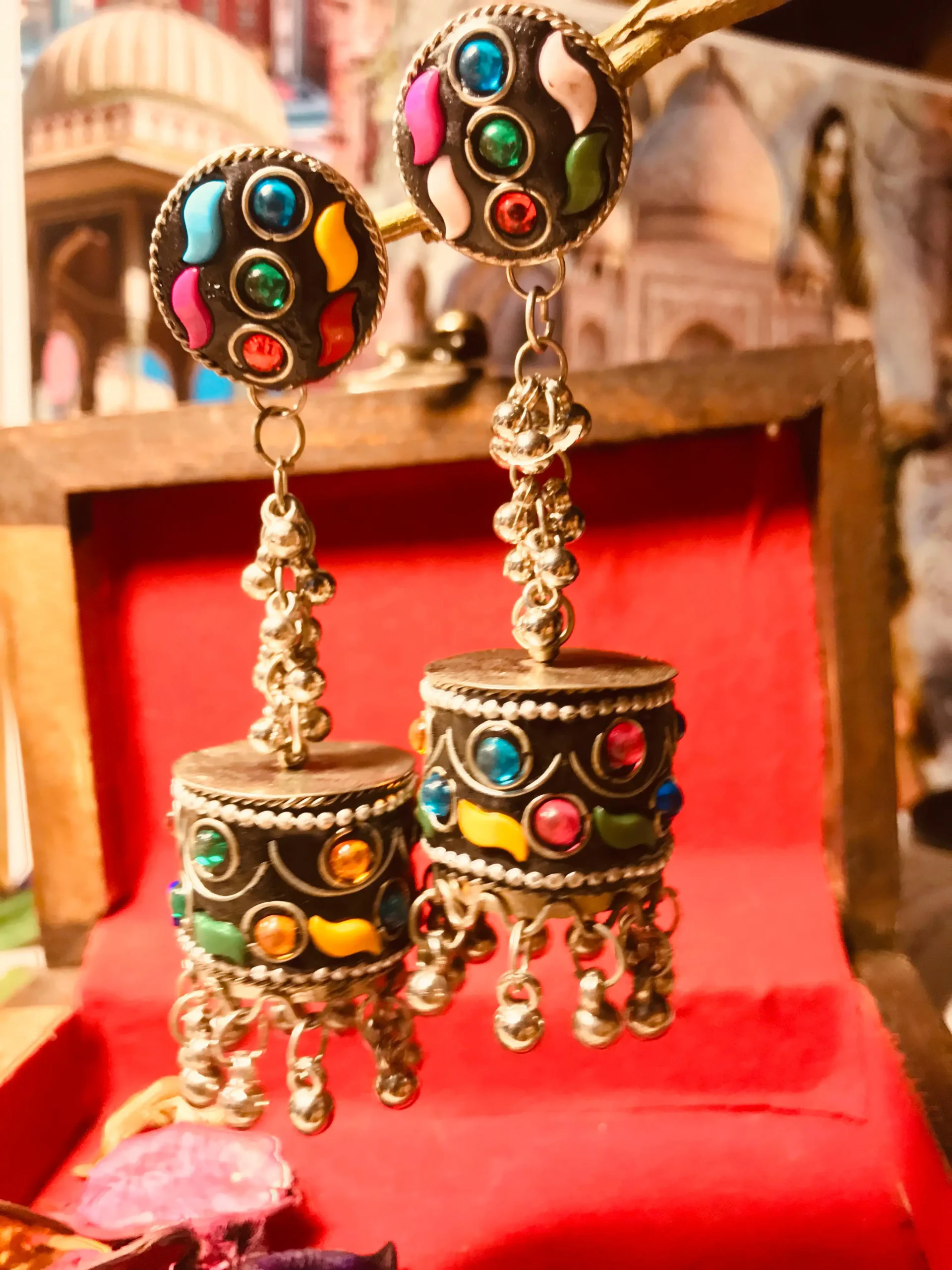 New Color of Love Red Afghani Earrings