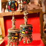 New Color of Love Red Afghani Earrings