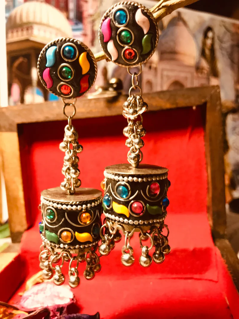 New Color of Love Red Afghani Earrings