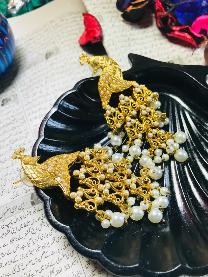 Peacock Antique Earrings