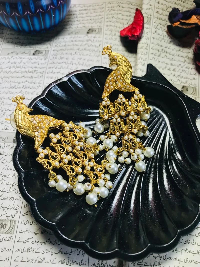 Peacock Antique Earrings