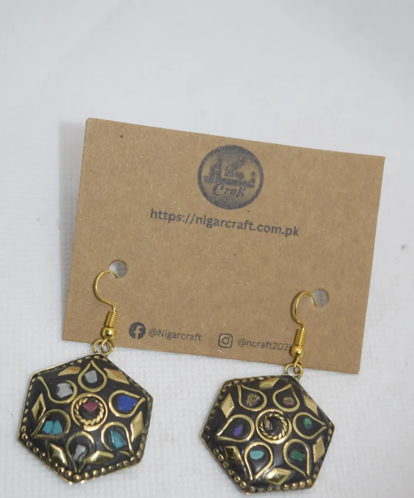 Silver Afghani Earrings
