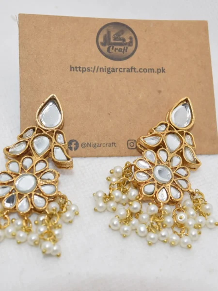 Modern Kundan Earrings Design
