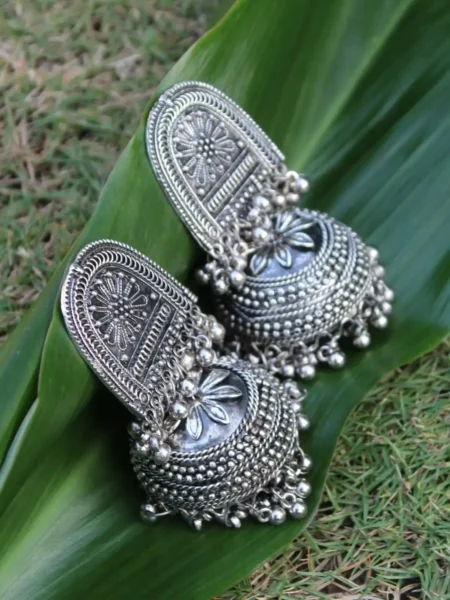 Big Silver Dangle Earrings (2)