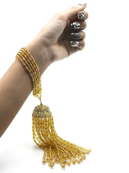 Golden Bridal Wrist Bracelet (2)