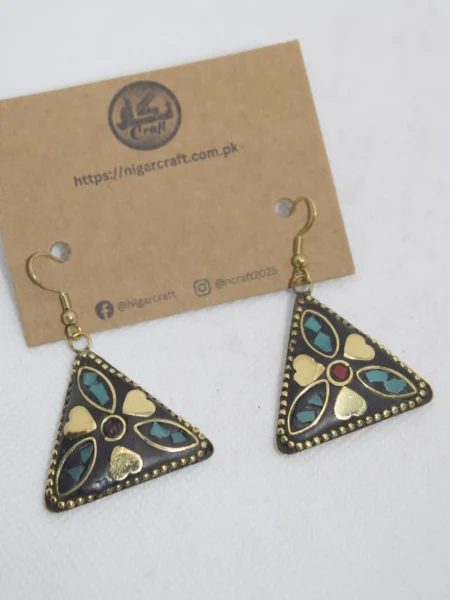 Mosaic Earrings, Dreamy Triangular