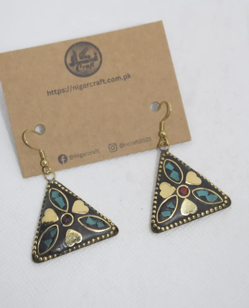 Mosaic Earrings, Dreamy Triangular