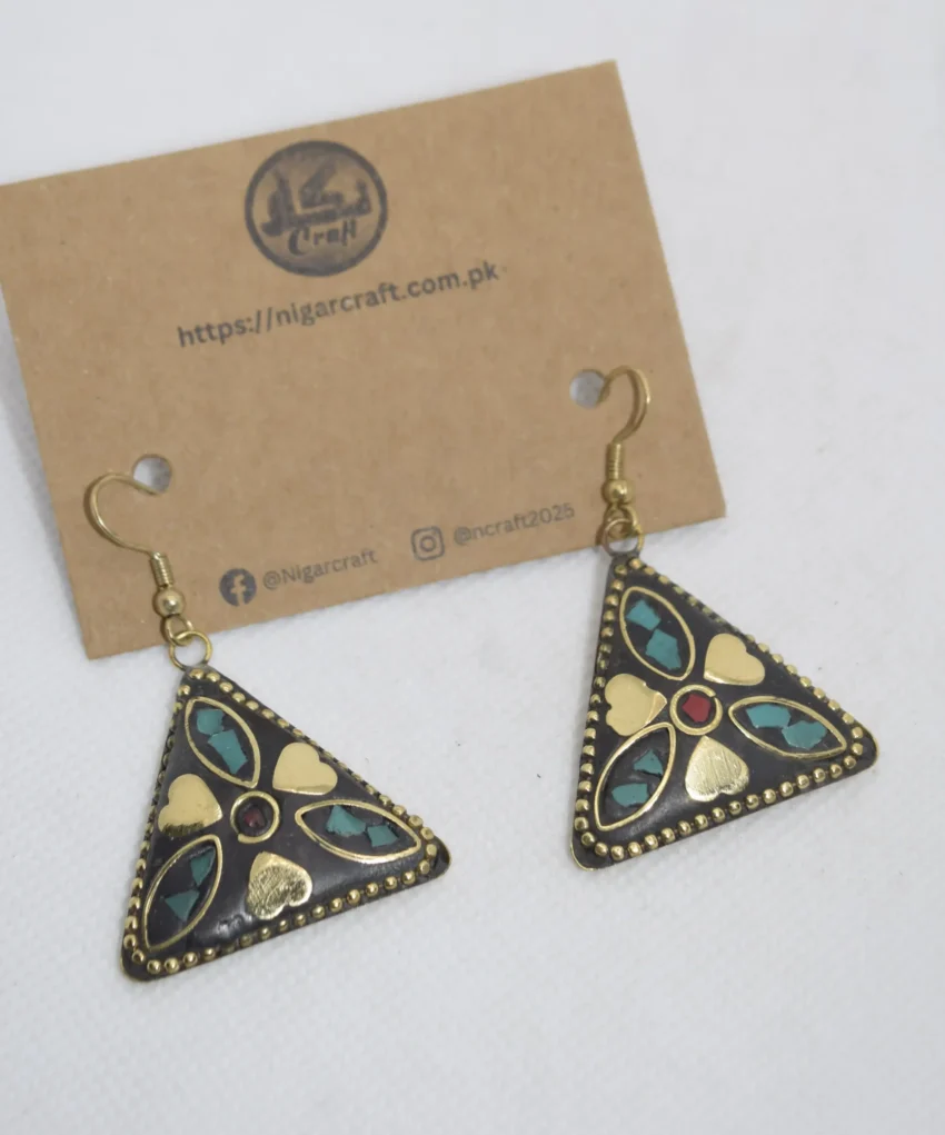 Mosaic Earrings, Dreamy Triangular