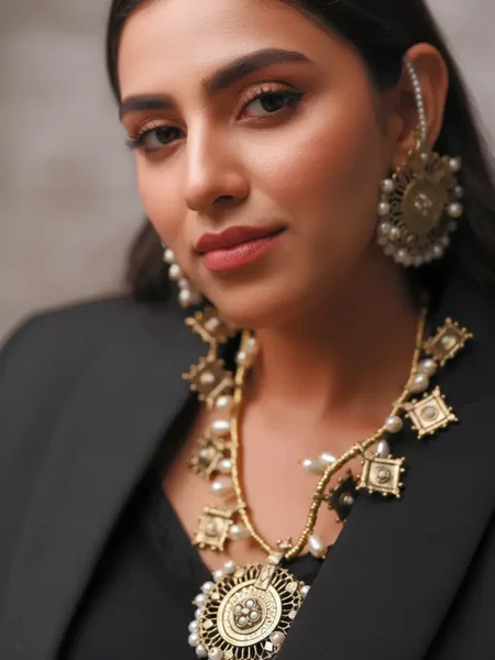Vintage Gold Long Mala Design (1)