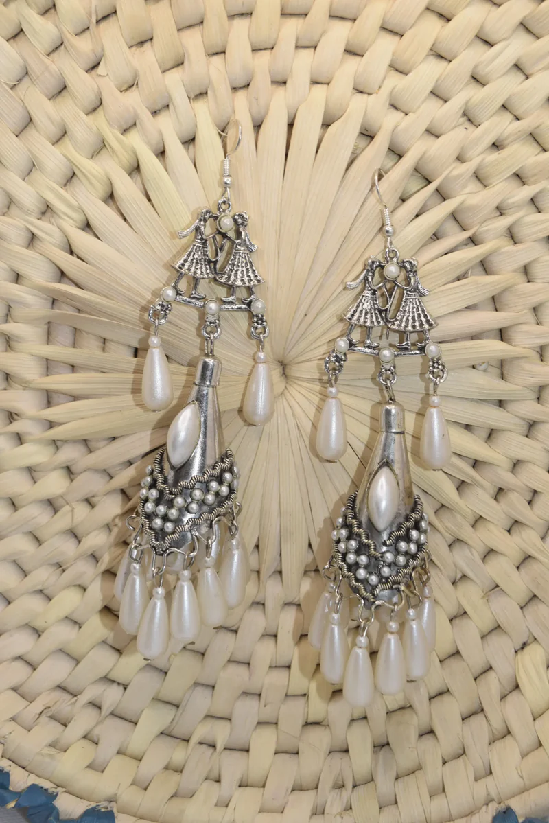 Ethnic Silver Earrings (1)