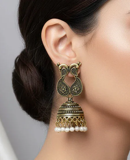 Jhumki Style Earrings- 1