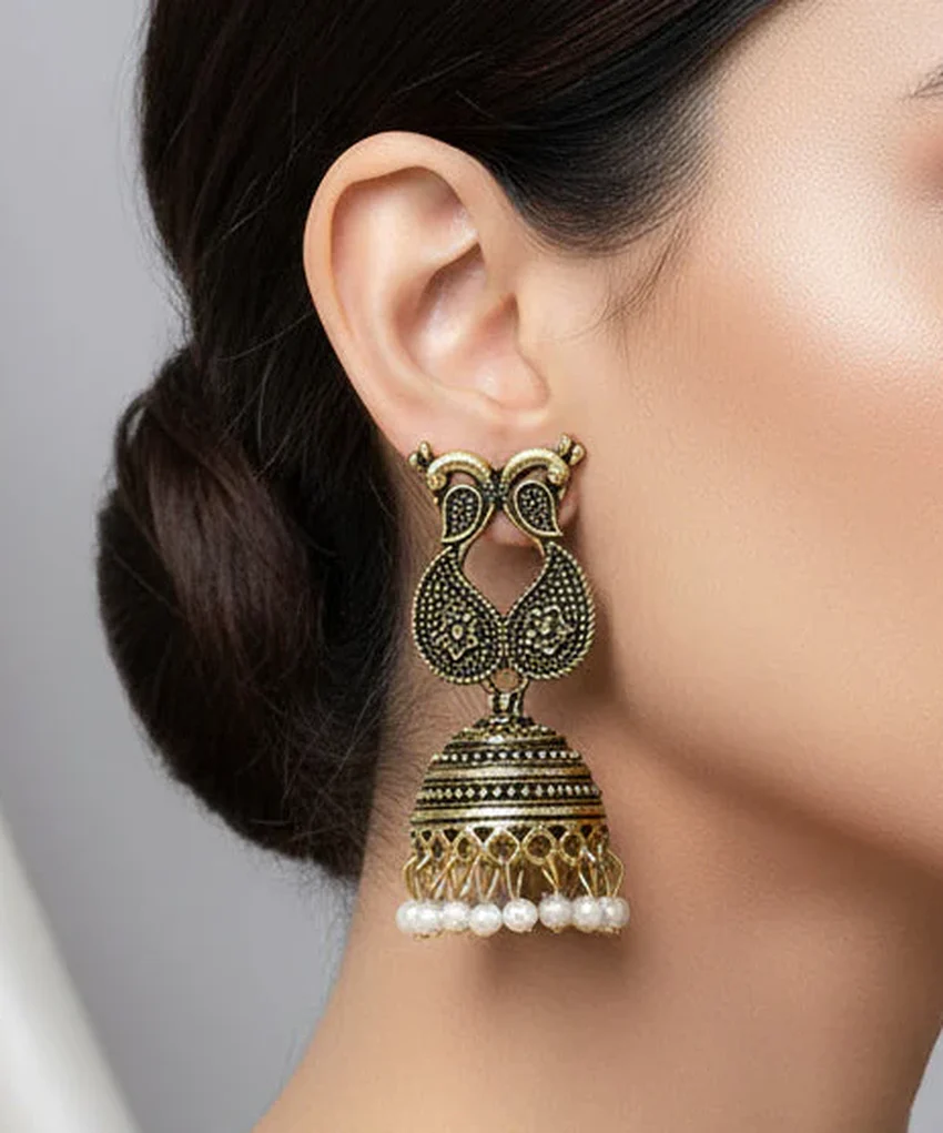 Jhumki Style Earrings- 1