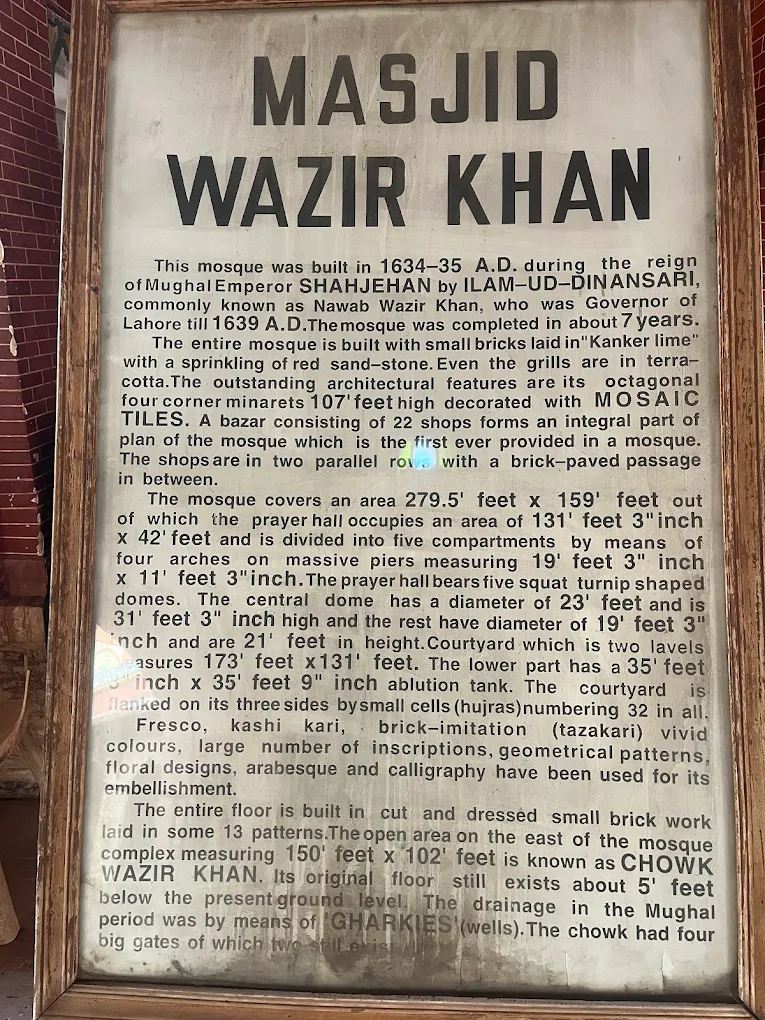 Masjid Wazir Khan Photos