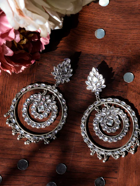 Silver Jhumka Earrings Pakistan (2)