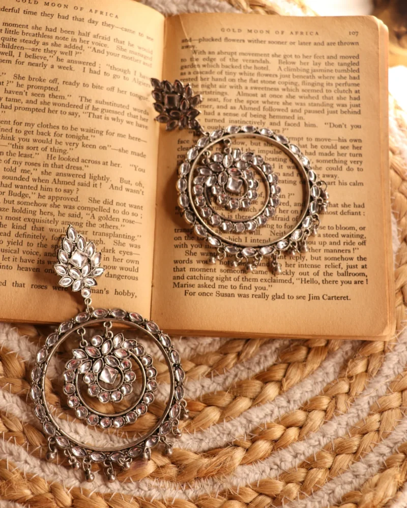 Silver Jhumka Earrings Pakistan (2)