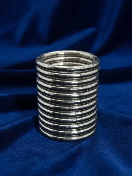 Stunning Silver Spiral Bangle Bracelet (1)-Photoroom