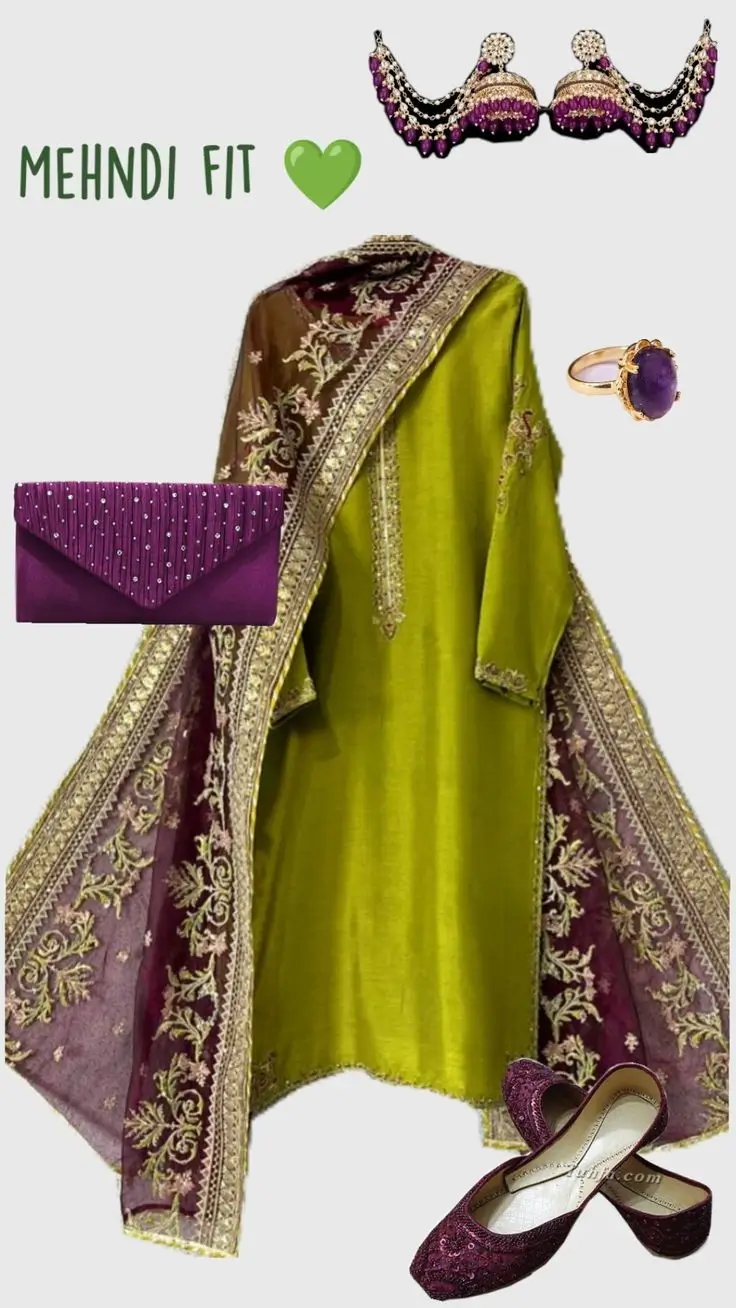 What to wear in Bridal Mehndi Ceremony (1)