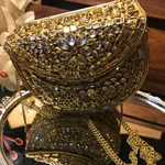 Adorable Handmade Kundan Clutch (1)