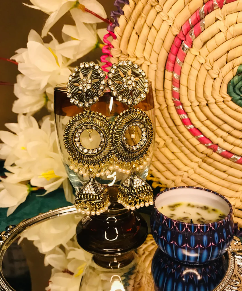 Beautiful Party Wear Long Artificial Earrings