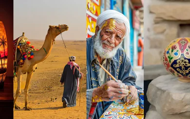 Camel Skin Lamps Handcrafted