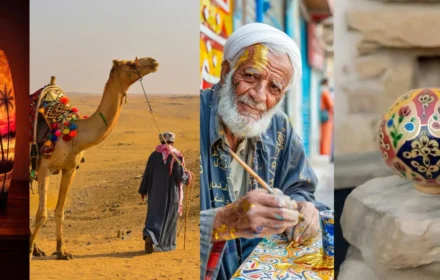 Camel Skin Lamps Handcrafted