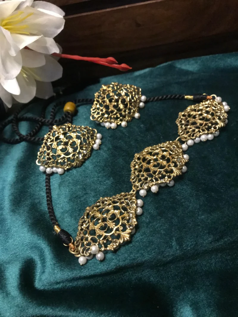 Delicate Golden Choker Set (1)
