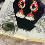 Elevate your style with our modern oxidised earrings. Featuring intricate filigree and floral studs, they offer a perfect balance of elegance and modernity