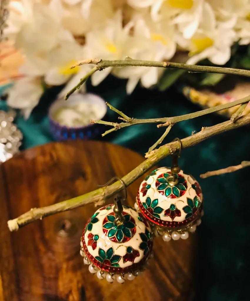 Meenakari Jhumka