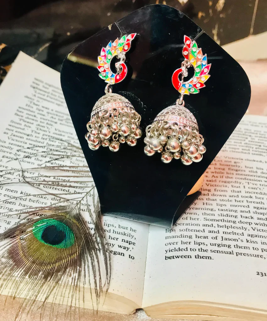 Oxidised Earrings - Meticulous Handmade