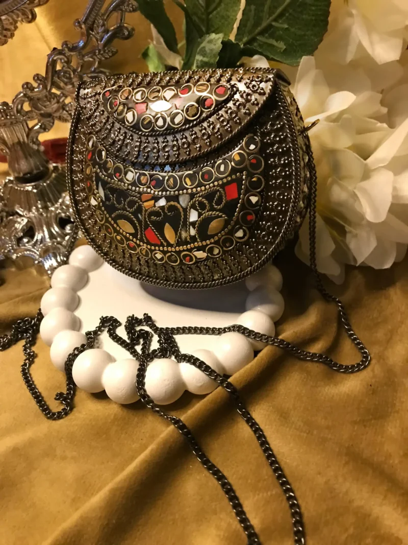 Beautiful Brass Metal Clutch (1)