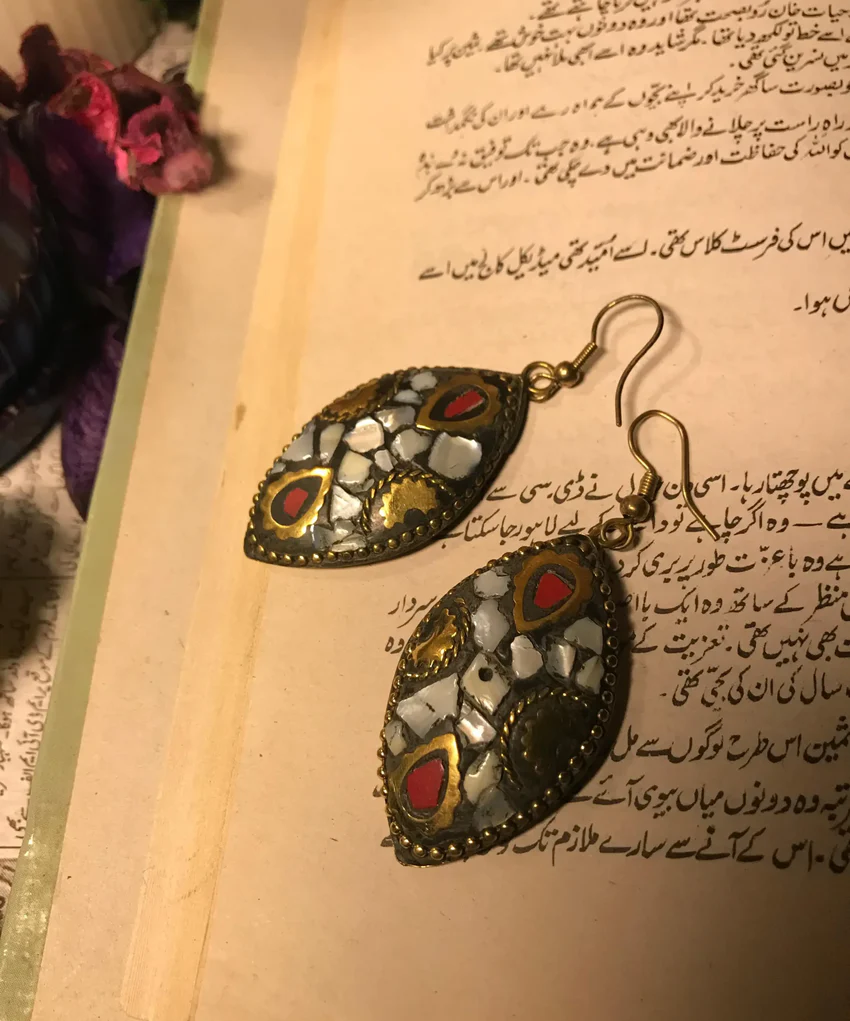 Black Stone Earrings