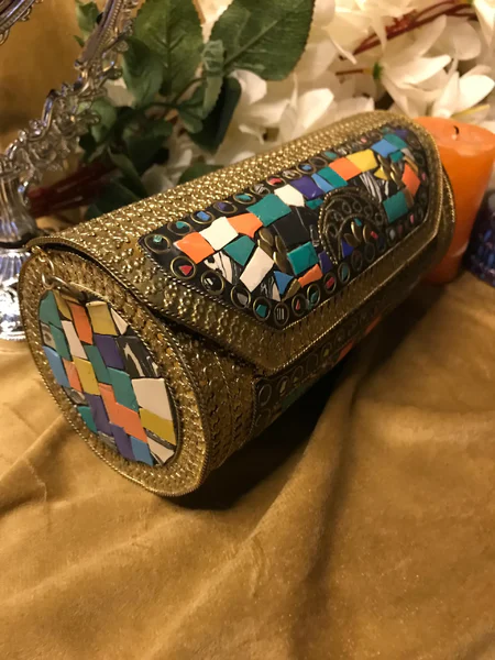 Cylindrical Clutch Bag