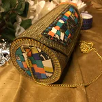Cylindrical Clutch Bag