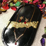 Delicate Pendant Necklace with Earrings